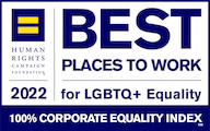 Human Rights Campaign Best Places to Work for LGBTQ+ Equality in 2022 award